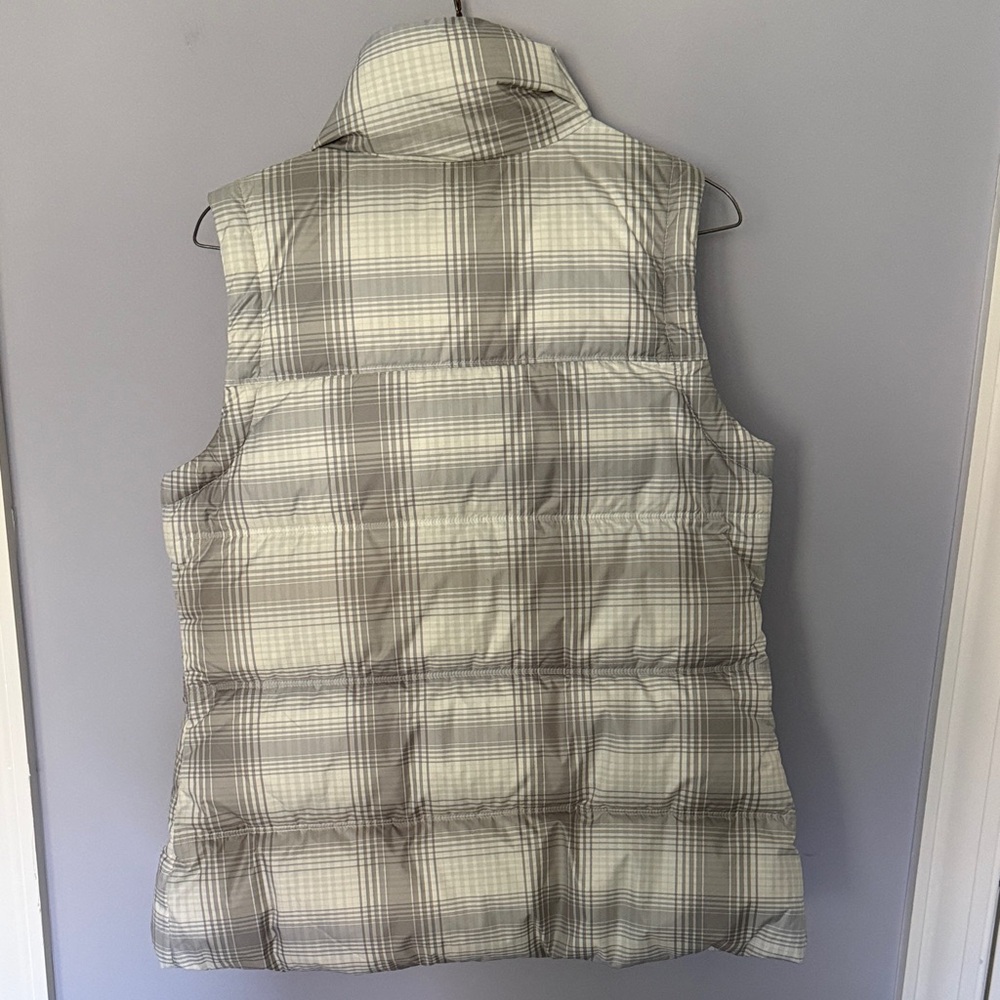 Columbia Cream Plaid Puffer Vest - Picture 6 of 7